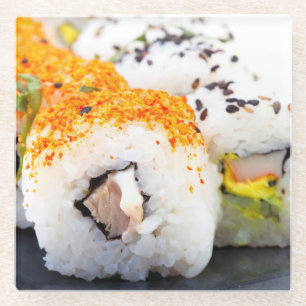 Posavasos De Vidrio Sushi en un plato