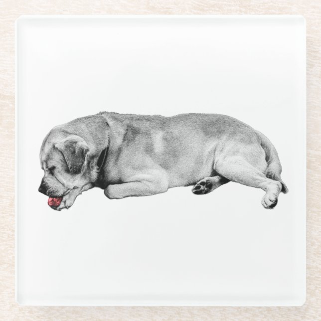 Posavasos De Vidrio Suspiro suave, chispa pequeña (Anverso)