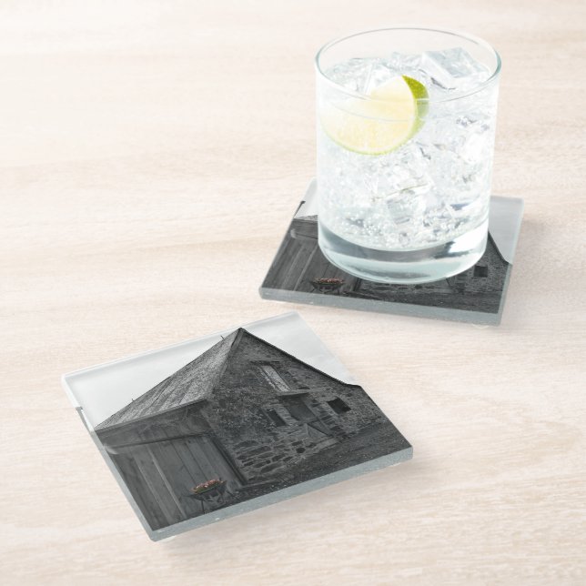 Posavasos De Vidrio Susurros del pasado (Angular)