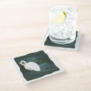 Posavasos De Vidrio Swan en el estanque