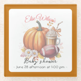 Posavasos De Vidrio Sweet little pumpkin is on the way