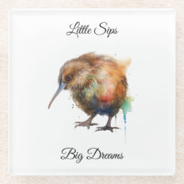 Posavasos De Vidrio Sweet Pipi Kiwi, custom