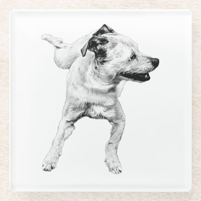 Posavasos De Vidrio Tabla de sidores, tabla dinámica alegre (Anverso)