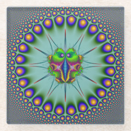 Posavasos De Vidrio Taggert Bug en marco circular de 24 puntos