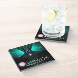 Posavasos De Vidrio Taidushan Sai Shadow Blue - Pascua de vidrio esmer