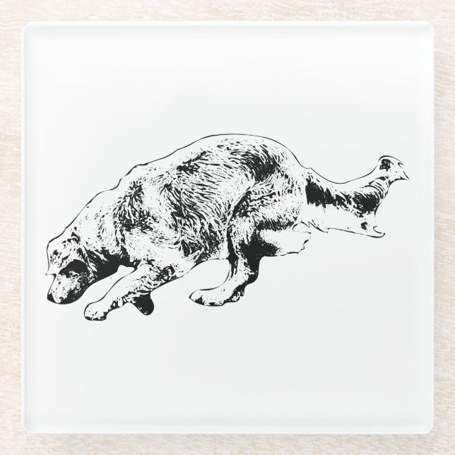 Posavasos De Vidrio Tamaño de tabla: instantánea de oro (Anverso)