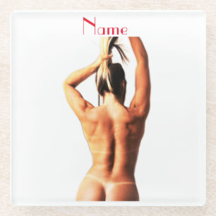 Posavasos De Vidrio Tanlines de modelo de aptitud Thunder_Cove