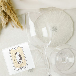 Posavasos De Vidrio Tarjetas del Tarot Desayuno de Novia Boda Ne