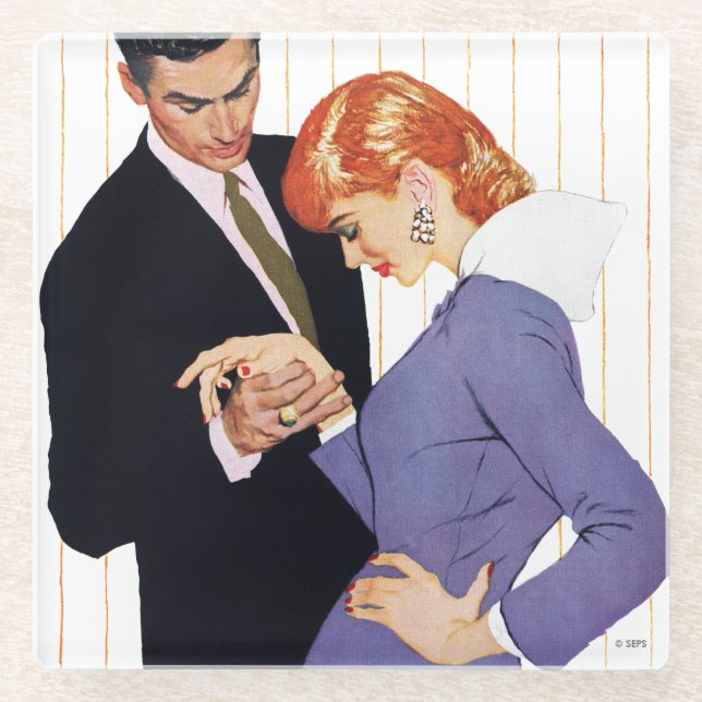 Posavasos De Vidrio Te Amo, Mamá Chica 2 (Anverso)