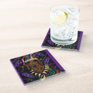 Posavasos De Vidrio Teckel       