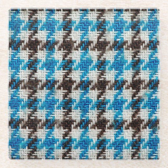 Posavasos De Vidrio Tejidos cómodos de franela, fondo textural. (Anverso)