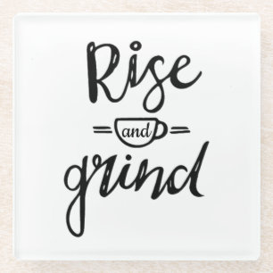 Posavasos De Vidrio Tema del café