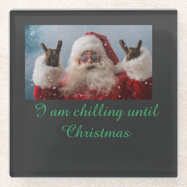 Posavasos De Vidrio Tener Navidades De Guay (Anverso)