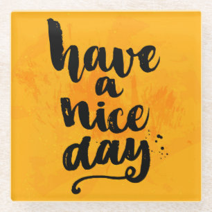 Posavasos De Vidrio Tenga Niza un día