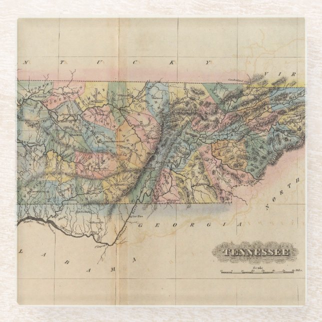 Posavasos De Vidrio Tennessee 5 (Anverso)