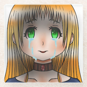 Posavasos De Vidrio Terror de Lina: Ecos desesperados