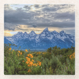 Posavasos De Vidrio Tetons magnífico