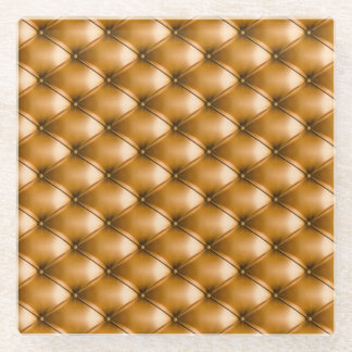 Posavasos De Vidrio Textil del Capitolio Azul: fondo retro