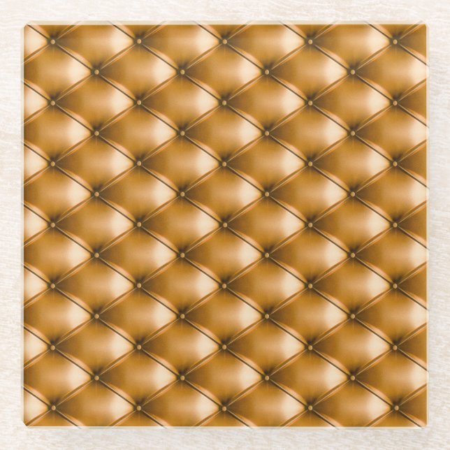 Posavasos De Vidrio Textil del Capitolio Azul: fondo retro (Anverso)