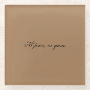 Posavasos De Vidrio texto personalizado motivación de gimnasio y m