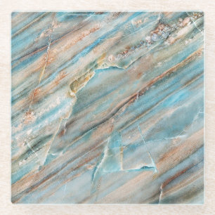 Posavasos De Vidrio Textura de mármol: diseño de impresión de alta res