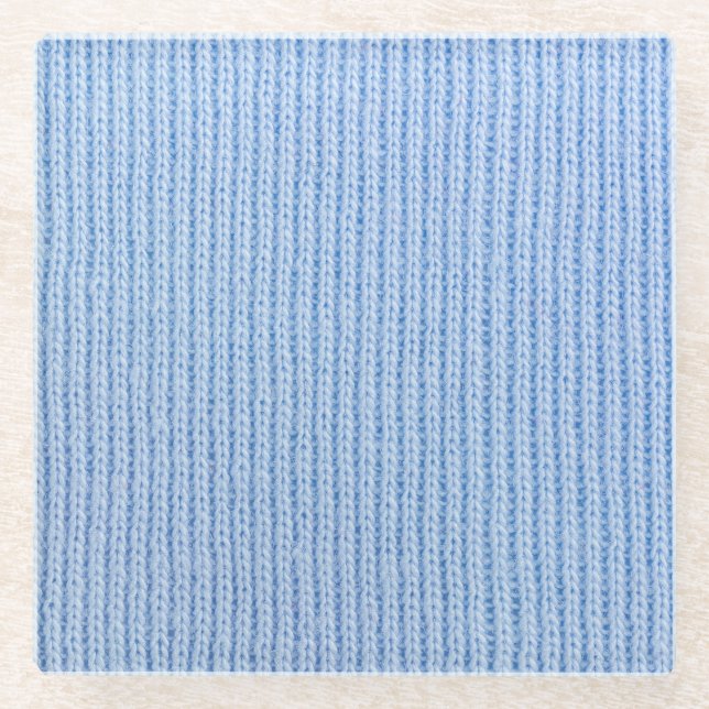 Posavasos De Vidrio Textura de tela rayada, tela real. (Anverso)