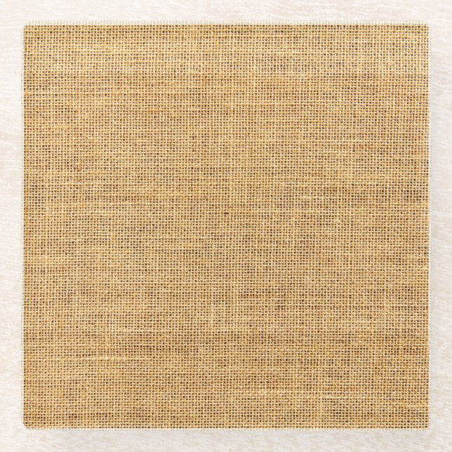 Posavasos De Vidrio Textura del paño de chaqueta: esencia rústica (Anverso)