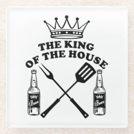 Posavasos De Vidrio The King of the House Beer