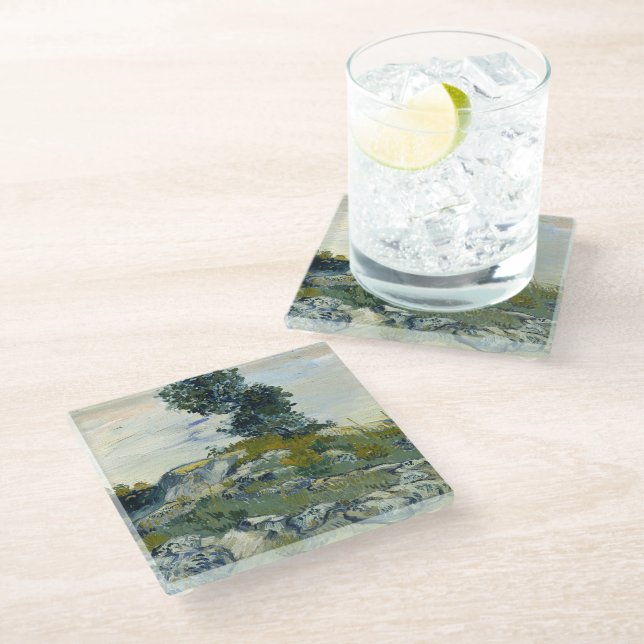 Posavasos De Vidrio The Rocks Vincent van Gogh (Angular)