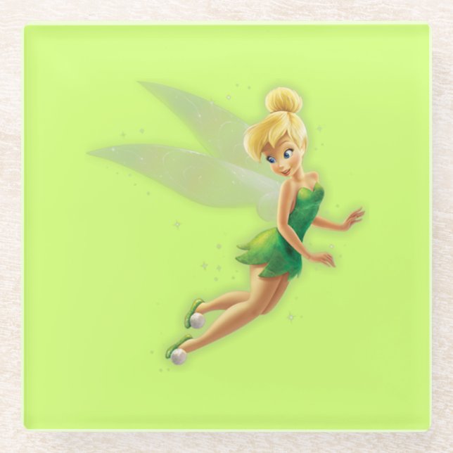 Posavasos De Vidrio Tinker Bell Glass Coaster (Anverso)