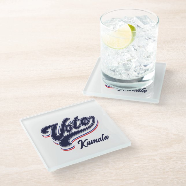 Posavasos De Vidrio Tipografía del voto - Elección (Angular)
