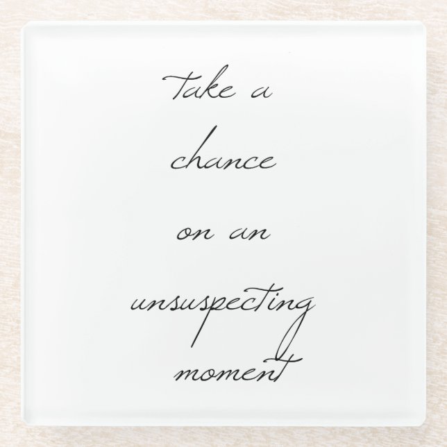 Posavasos De Vidrio Tomar Una Pascua De Vidrio (Anverso)