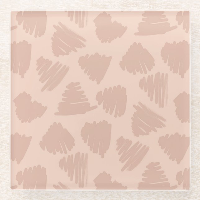 Posavasos De Vidrio Tone-on-Tone Autumn Blender Textura de bosque (Anverso)