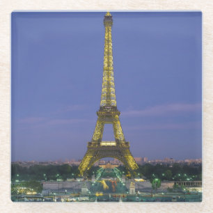 Posavasos De Vidrio Torre Eiffel, París, Francia 2