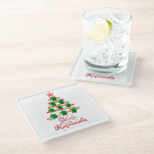 Posavasos De Vidrio Tortugas de mar de Mele Kalikimaka