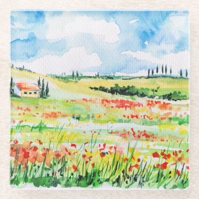 Posavasos De Vidrio Toscana (Anverso)