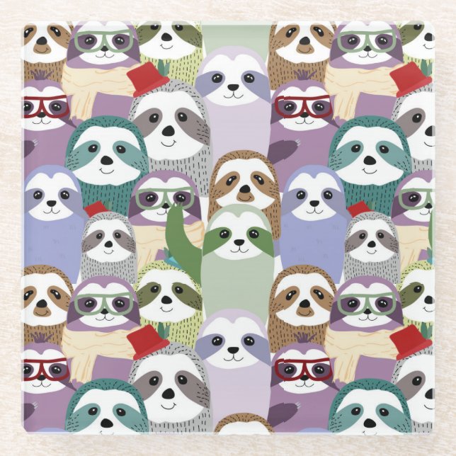 Posavasos De Vidrio Tragaperras de corte (Anverso)