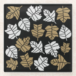 Posavasos De Vidrio Transición de la naturaleza otoño-otoño