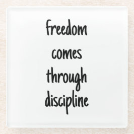 Posavasos De Vidrio Transmisión de vidrio de libertad