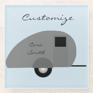 Posavasos De Vidrio Trasero de oruga pequeño Thunder_Cove