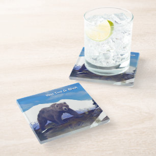 Posavasos De Vidrio Treeline Grizzly