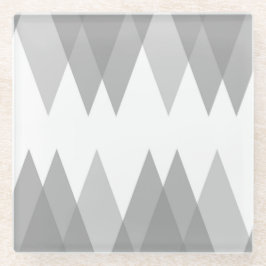 Posavasos De Vidrio Triángulos grises