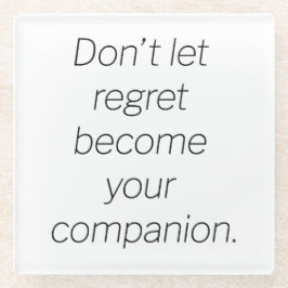 Posavasos De Vidrio Triste de vidrio de arrepentimiento