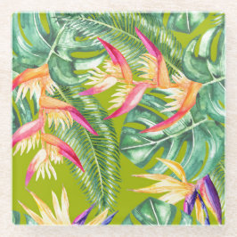 Posavasos De Vidrio Tropical