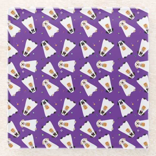 Posavasos De Vidrio Truco O Tratamiento Labrador Recuperar Perros Fant (Anverso)