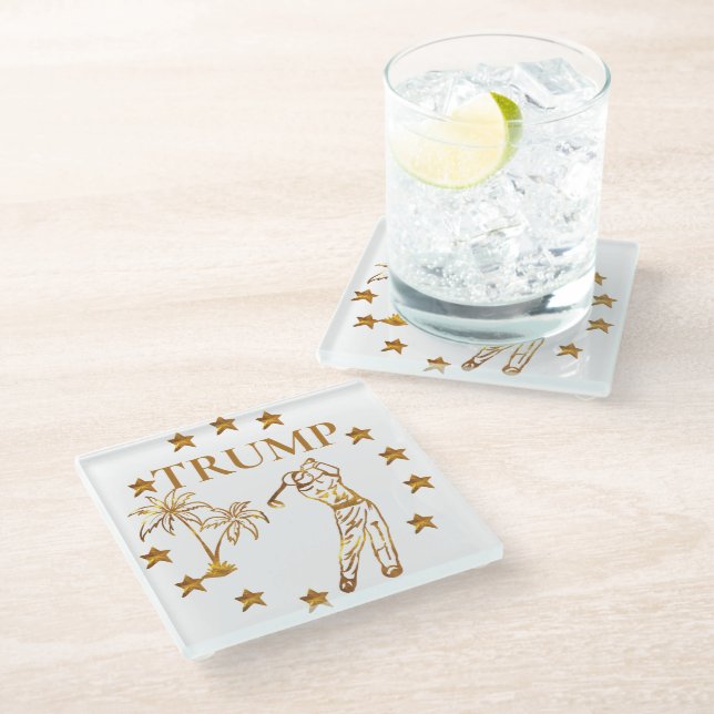 POSAVASOS DE VIDRIO TRUMP 2024 (Angular)