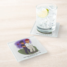 Posavasos De Vidrio Trump Felonies Glass Coaster