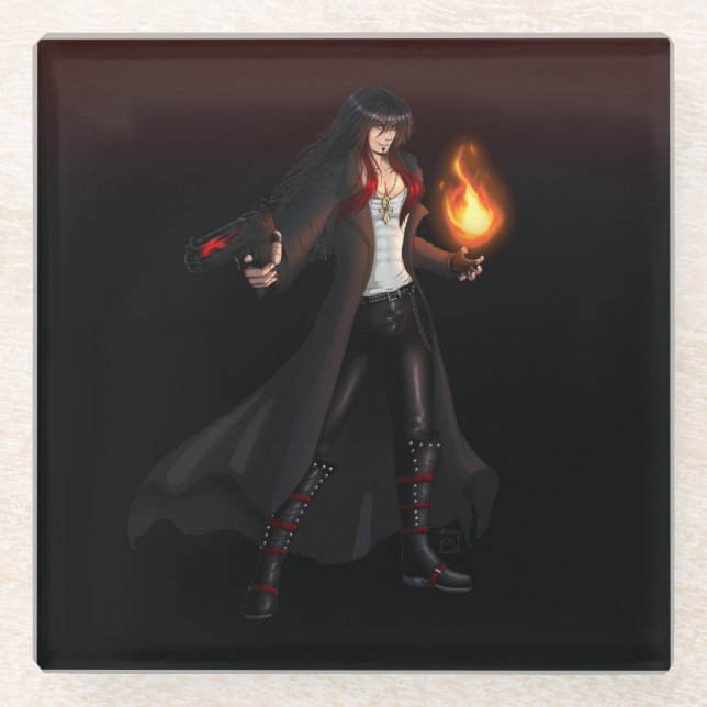 Posavasos De Vidrio TSDS: Seth, Dios del Caos (Anverso)