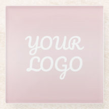 Tu logotipo y elegante ombre rosa blush moderno