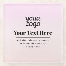 Tu logotipo y texto | Pink & Peach Ombre